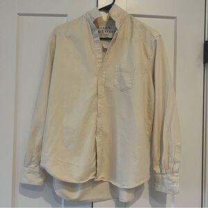 Frank & Eileen “Eileen” Cream Button Down Shirt, Medium